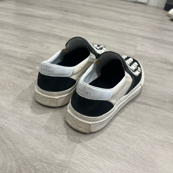 Amiri Men’s Black Skull/Skel Top Slip-On sneakers size 9.5 - Picture 2 of 5